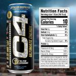 Cell C4 ULT Energy RTD 16oz Ruthless Raspbery (12)
