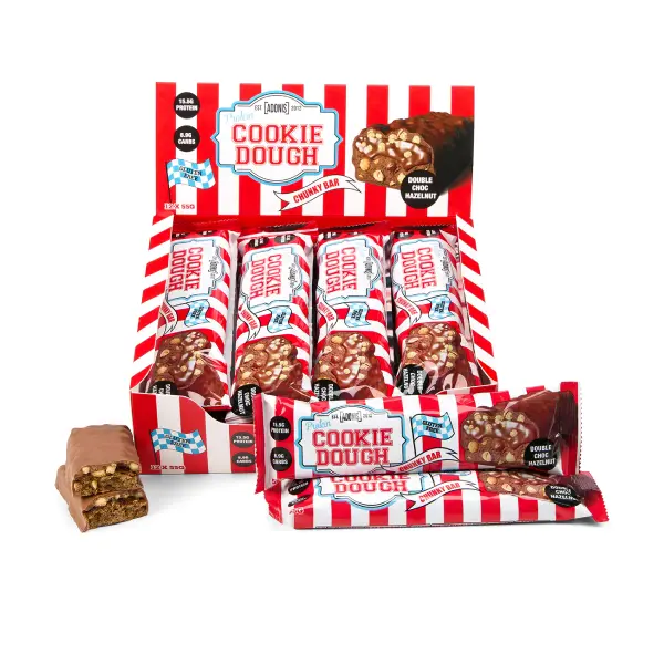Adonis Protein Cookie Dough Bar - Double Choco Hazlenut