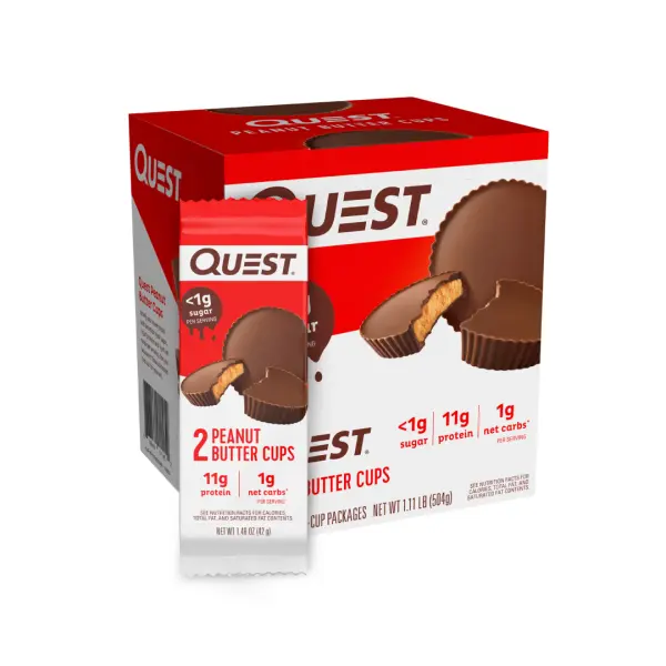 High Protein Low Carb Peanut Butter Cups 12 Count (Pack of 12)